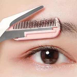 Eyebrow Trimmer Scissors with Comb