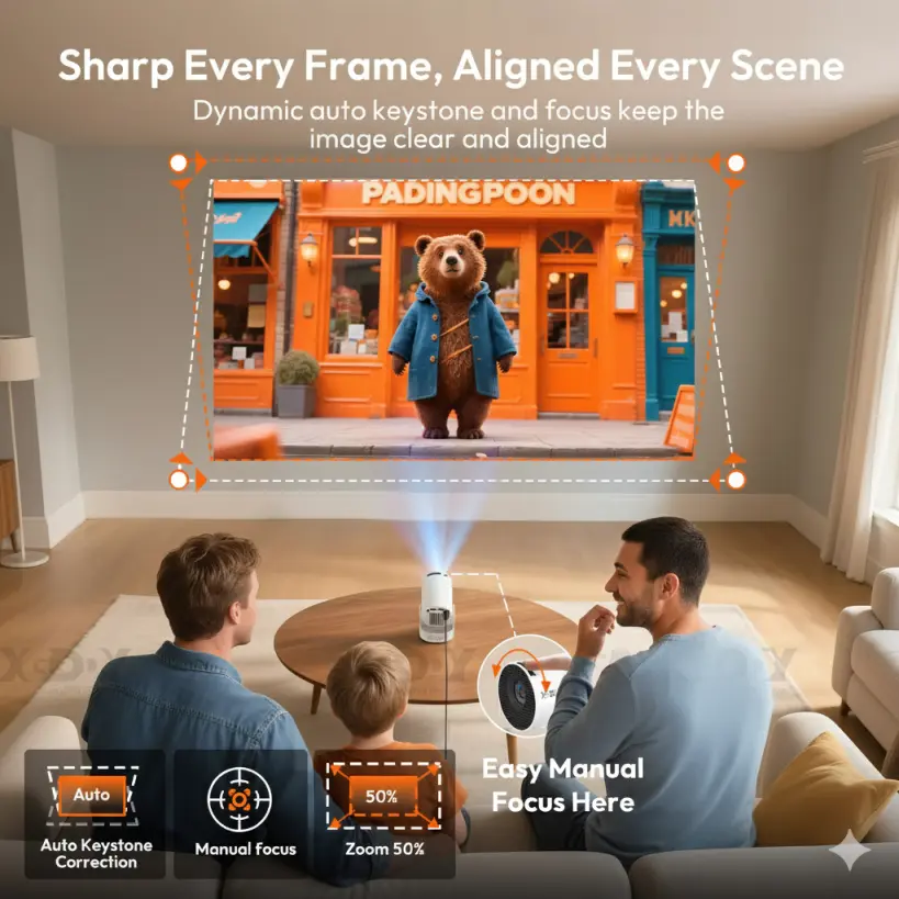 HY300 Pro Mini Projector