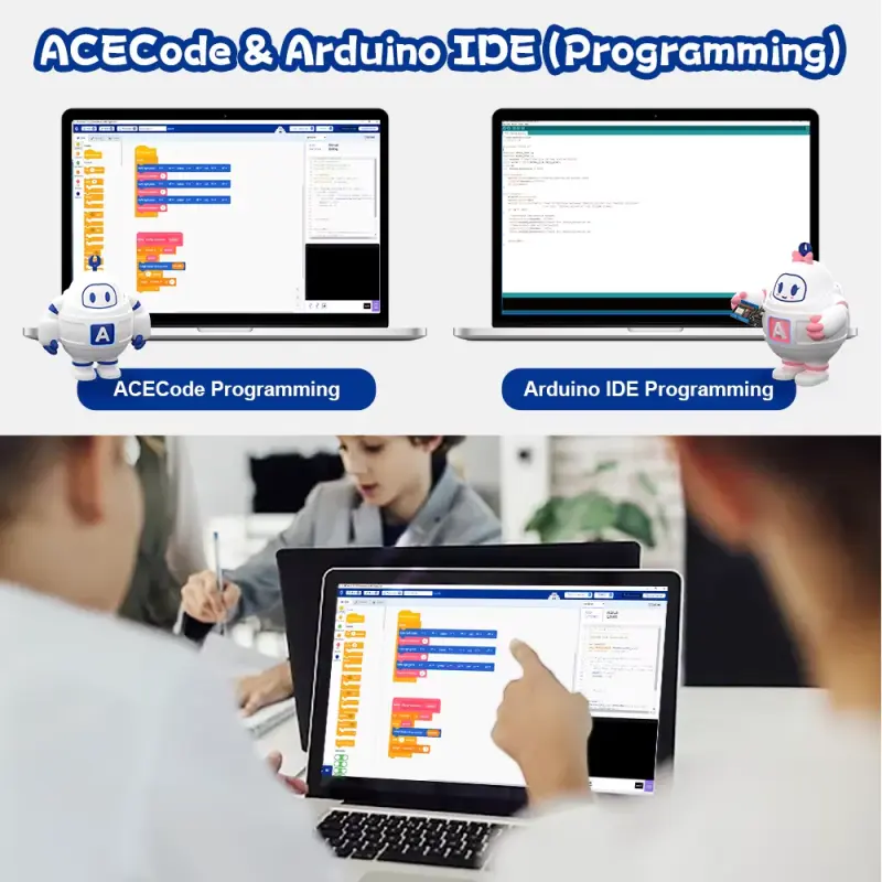 ACE Code and Arduino IDE Programming