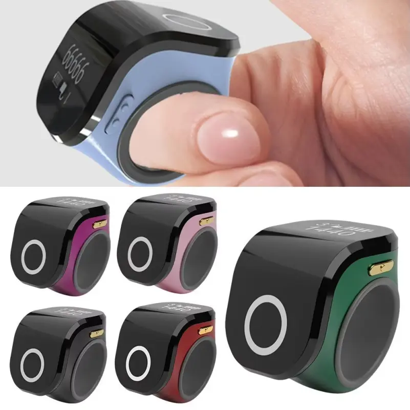 Digital Tasbeeh Ring in multiple colors