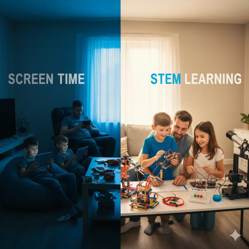Screen time vs STEM learning