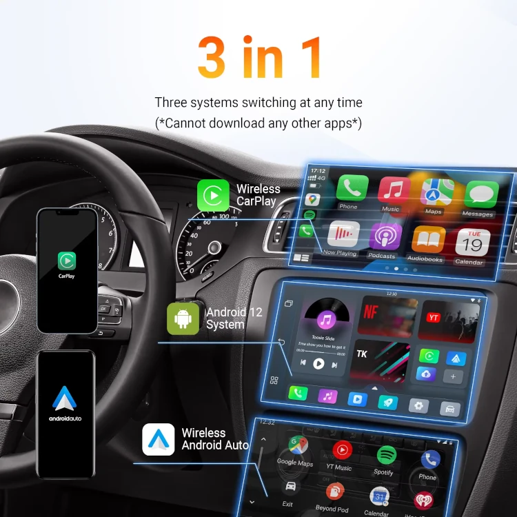 OTTOCAST Play2Video Pro – Wireless CarPlay Adapter