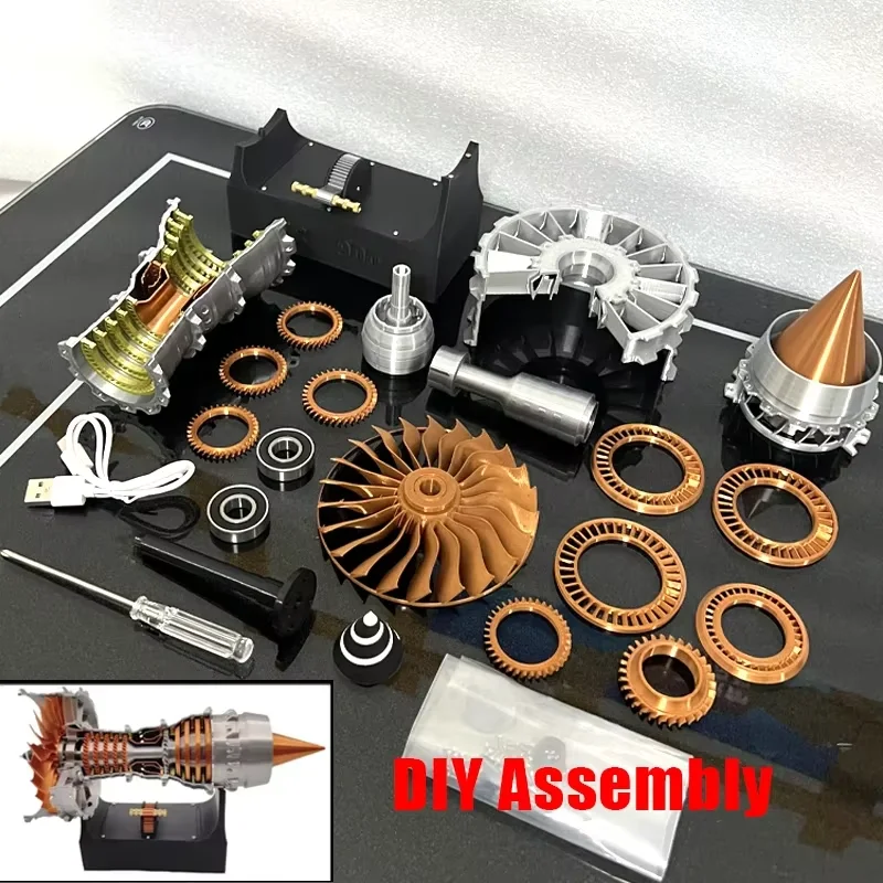 TR900 turbofan engine model DIY assembly