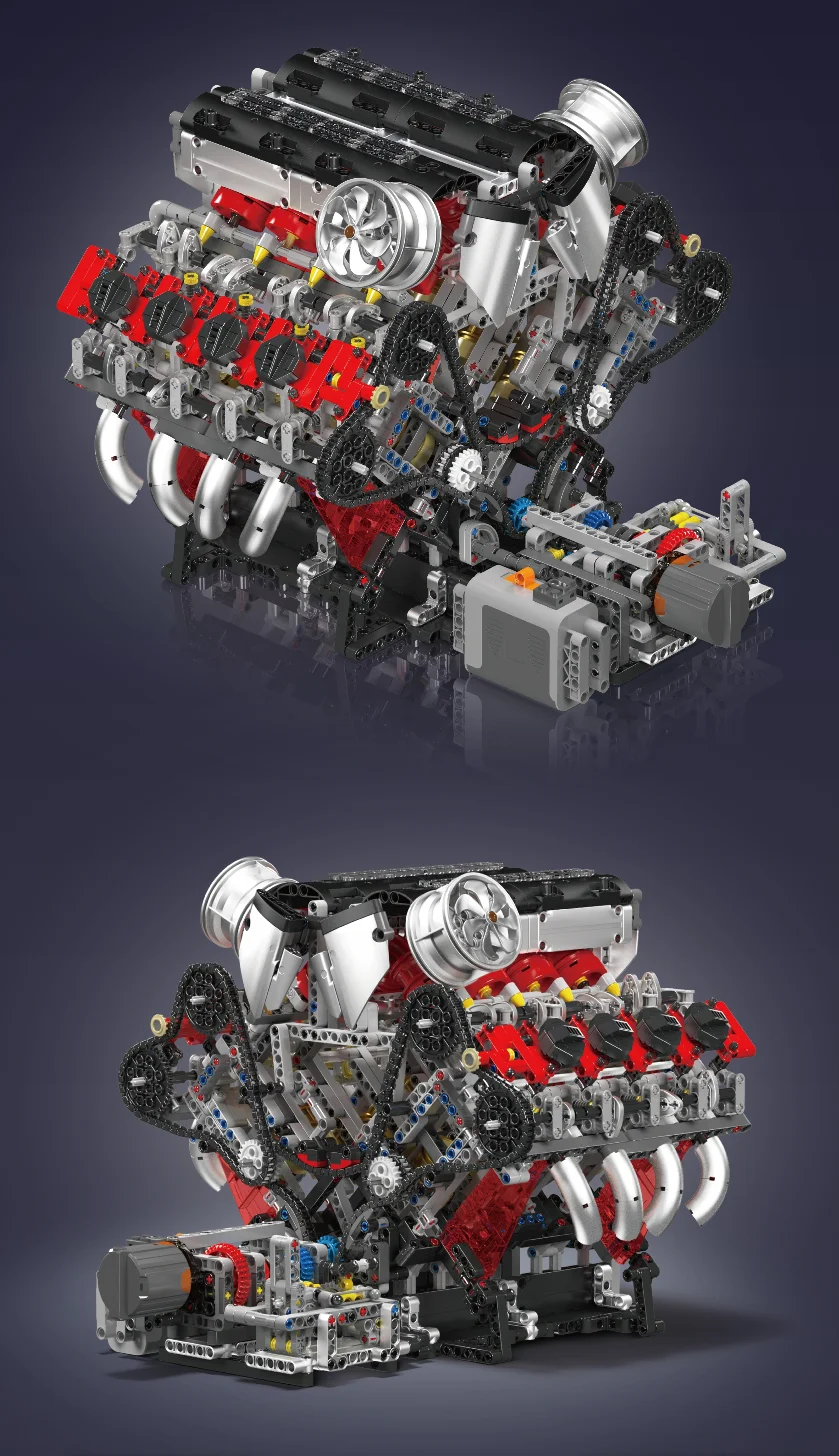 Mould King V8 Engine