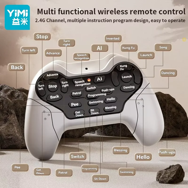 Yimi RC Robot Dog Toy Multi functional wireless remote control