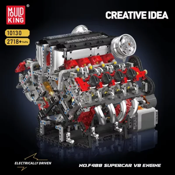 Mould King V8 Engine