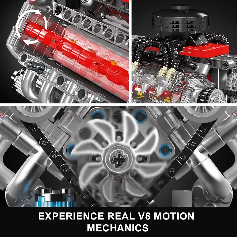 Mould King V8 Engine