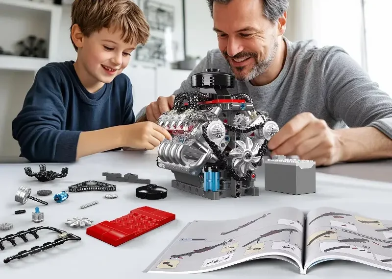 Mould King V8 Engine