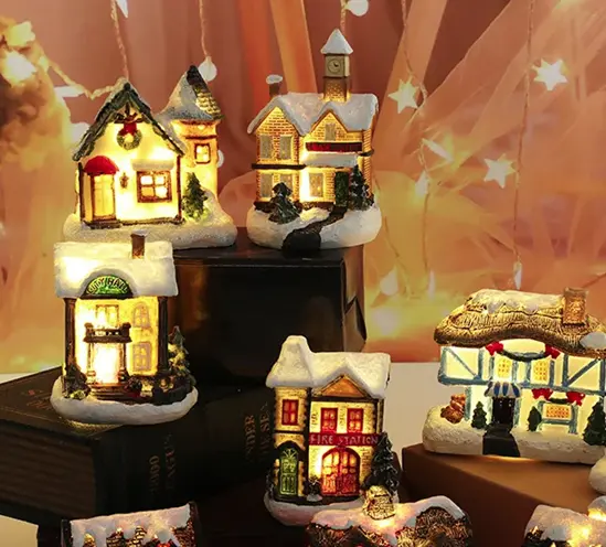 Christmas Miniature LED House