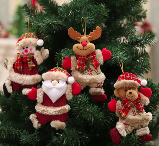 4-Pcs Christmas Hanging Ornament Set