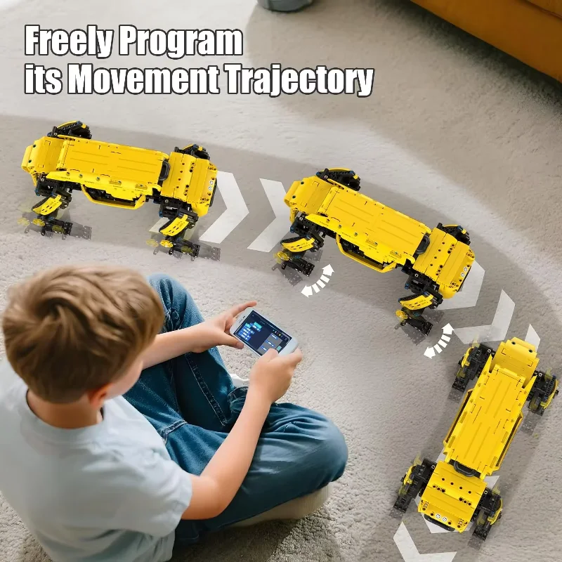 Mould King Robot Dog with a child