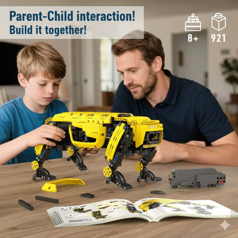 Mould King Robot Dog Parent-Child interaction!
