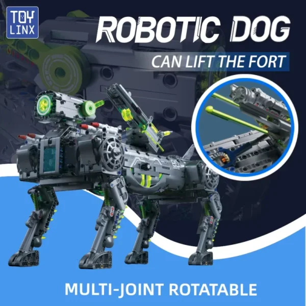 Mechanical Robotic Dog Building Block Set
