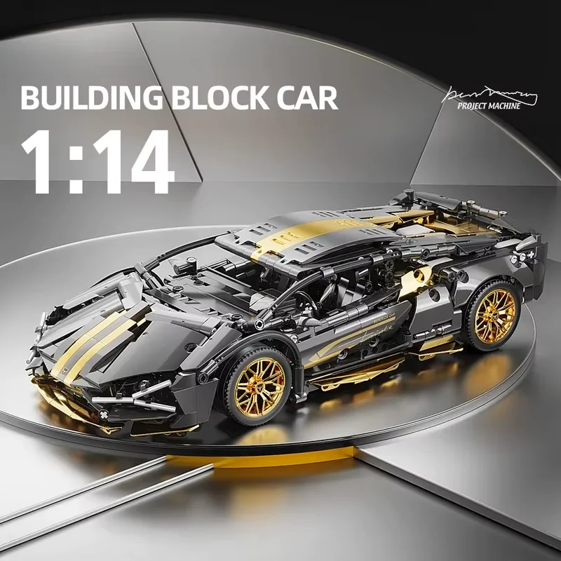 1:14 building blocks car