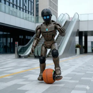Aerobot with S9 basketball electric unicycle