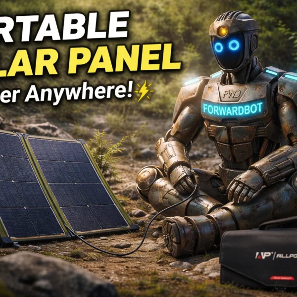 Forward Bot with ALLPOWERS 100W Solar Panel