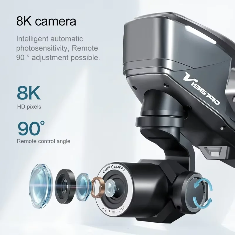 V196 Pro drone with dual camera