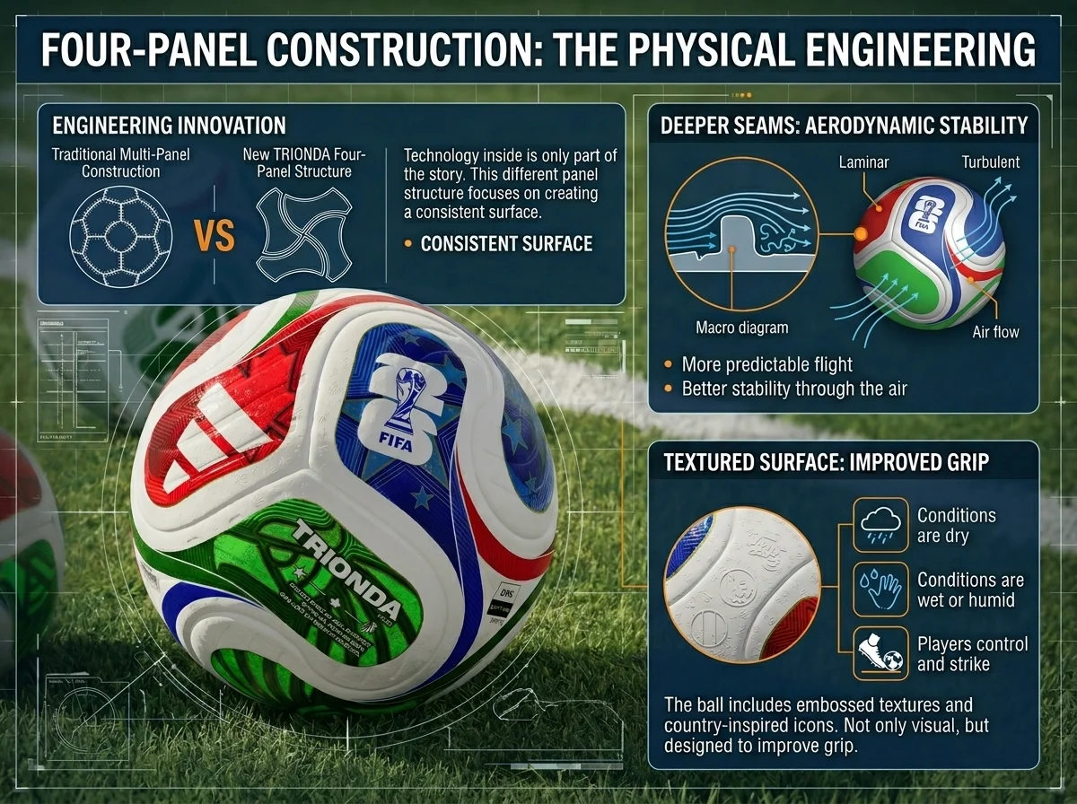 Adidas Trionda Four-Panel Construction: The Physical Engineering