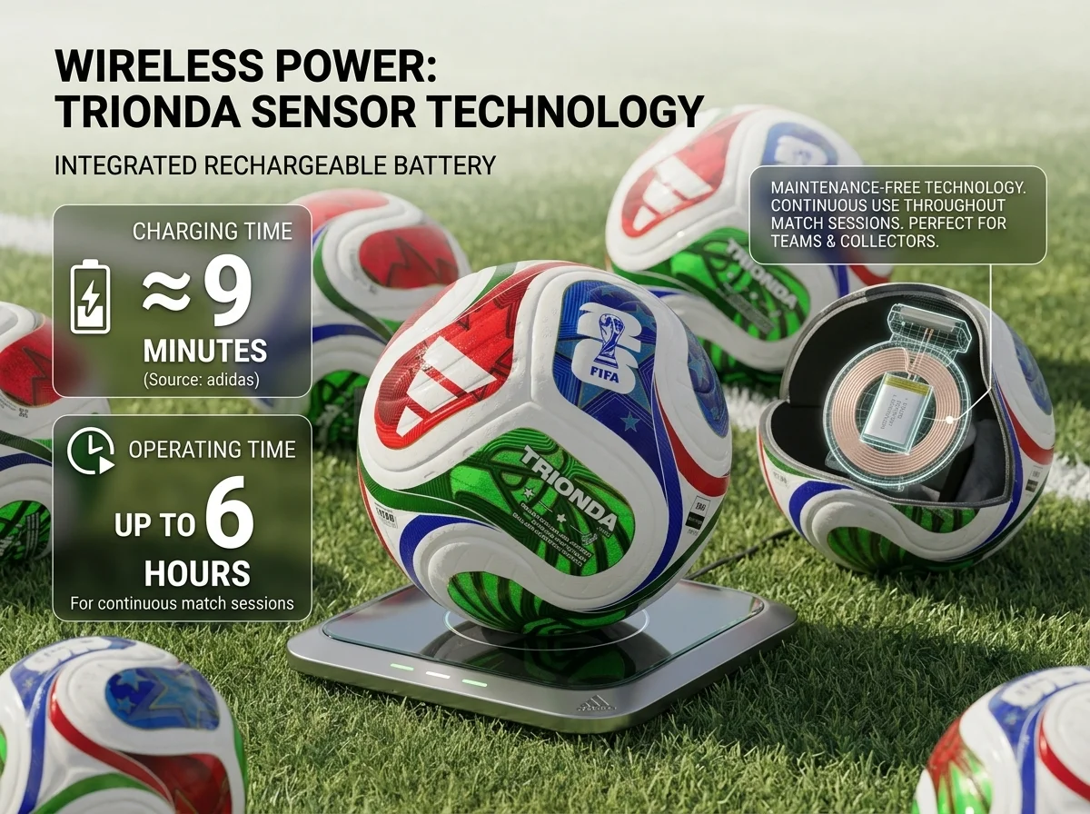 Adidas Trionda: Wireless Charging and Battery Technology